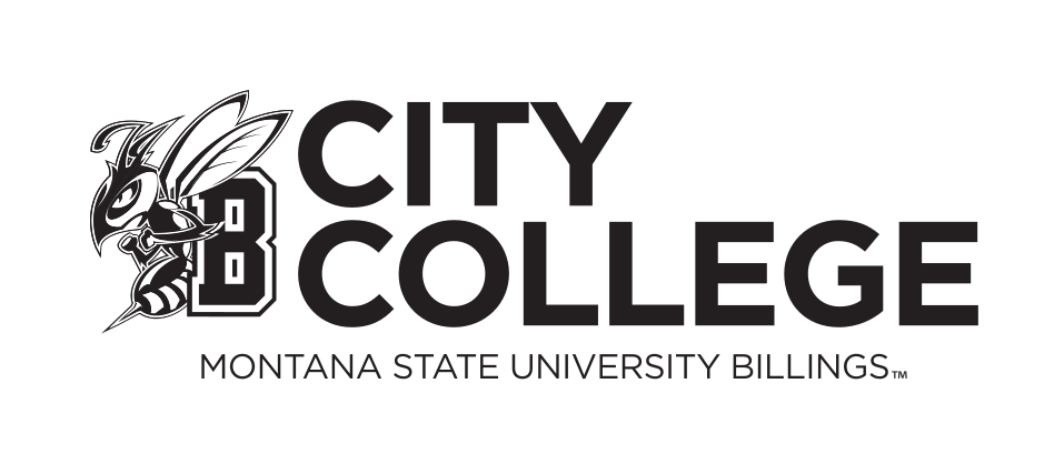 City College Montana State University Billings mark, black variant, cell 4