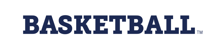 BASKETBALL wordmark, blue variant, cell 32