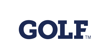 GOLF wordmark, blue variant, cell 38