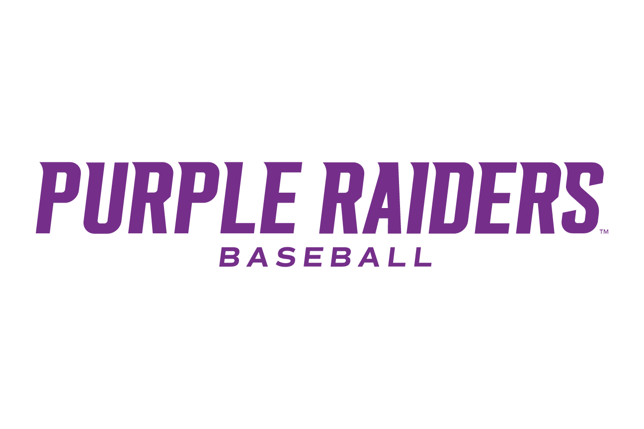 Purple Raiders wordmark, Baseball variant, cell 93