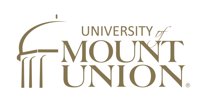 University of Mount Union logo, gold variant, cell 253
