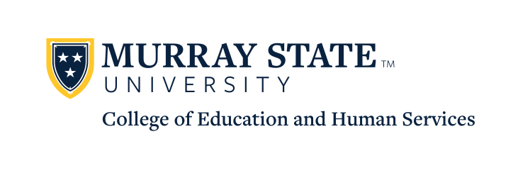 Murray State University School Mark, College of Education and Human Services, blue/gold variant, cell 6