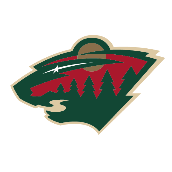 Minnesota Wild primary logo, full color without R on white background variant