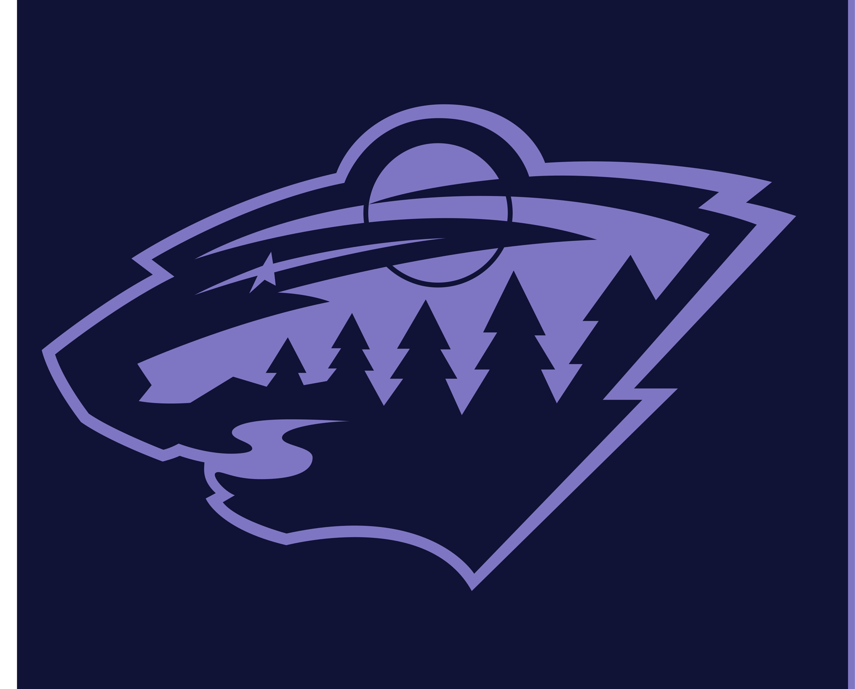 Minnesota Wild primary logo, dark monochrome outline on dark blue background (embroidery) variant
