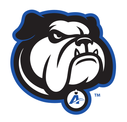 Bulldog head, color on white variant, cell 17