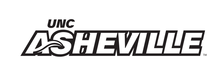 UNC Asheville wordmark, black outline variant, cell 35