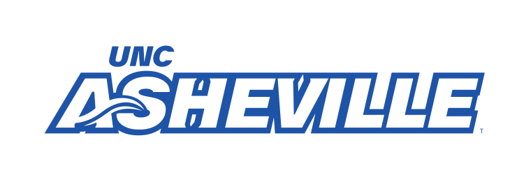 UNC Asheville wordmark, blue outline variant, cell 36