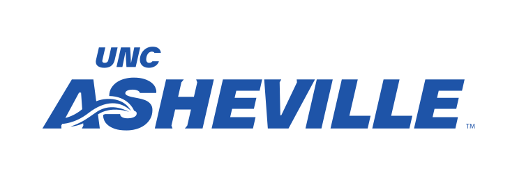UNC Asheville wordmark, blue solid variant, cell 39