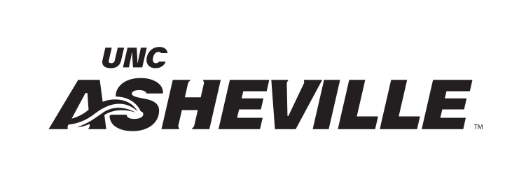 UNC Asheville wordmark, black solid variant, cell 40