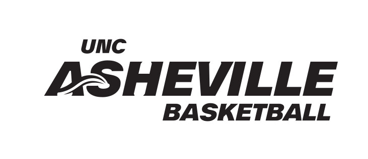 UNC Asheville Basketball wordmark, black solid variant, cell 64