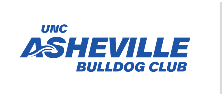 UNC Asheville Bulldog Club wordmark, blue variant, cell 69