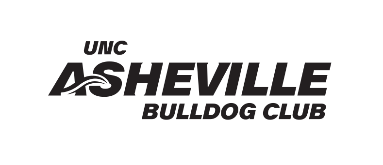UNC Asheville Bulldog Club wordmark, black variant, cell 70