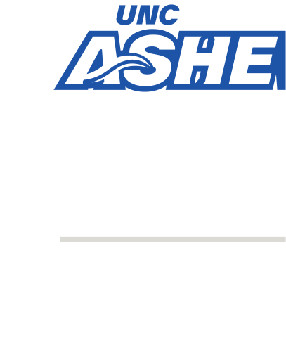 UNC Asheville Flag Football, blue outline on gray variant, cell 98
