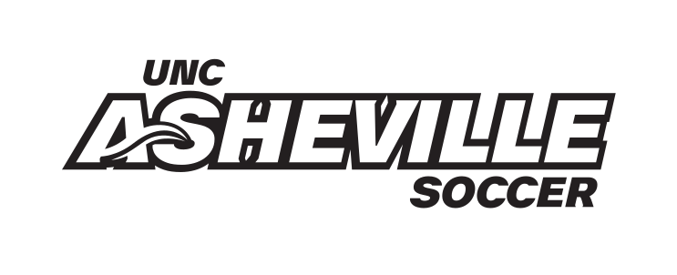 UNC Asheville Soccer, black outline variant, cell 125