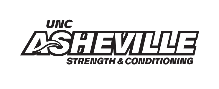 UNC Asheville Strength & Conditioning, black outline variant, cell 137