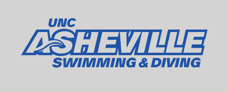UNC Asheville Swimming & Diving, blue on grey variant, cell 146