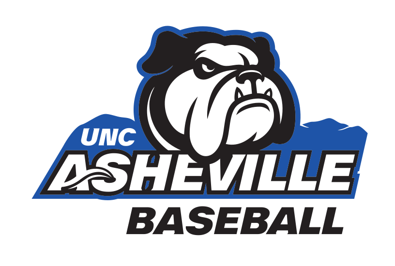 UNC Asheville Bulldog, Baseball full color on gray variant, cell 187