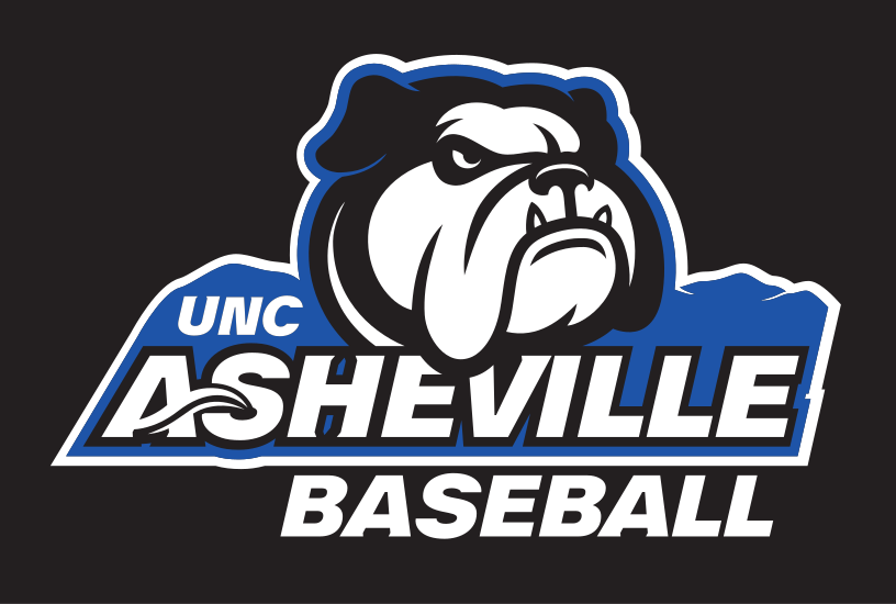 UNC Asheville Bulldog, Baseball full color on black variant, cell 188