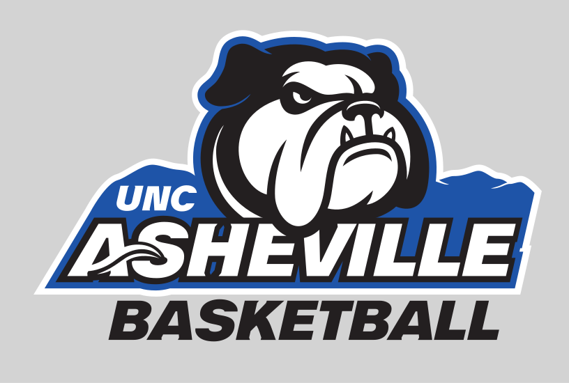 UNC Asheville Bulldog, Basketball full color on gray variant, cell 191
