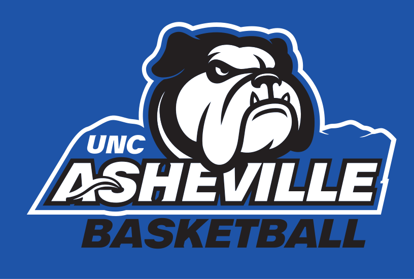 UNC Asheville Bulldog, Basketball full color on blue variant, cell 194