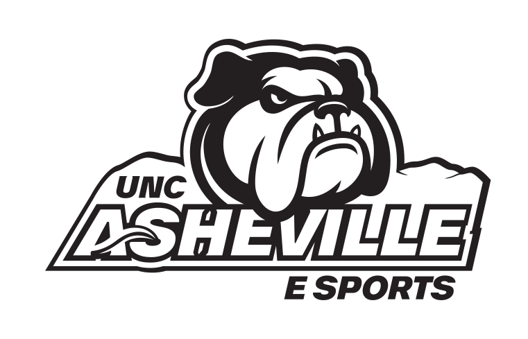 UNC Asheville Bulldog, black outline E Sports variant, cell 225