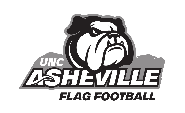 UNC Asheville Bulldog, Flag Football, color on white variant, cell 232