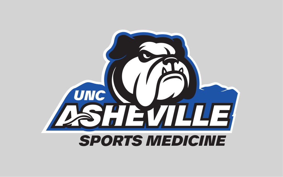 UNC Asheville Bulldog, Sports Medicine, full color, black text variant, cell 279
