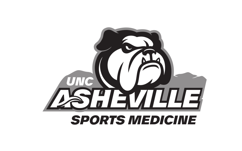 UNC Asheville Bulldog, Sports Medicine, grayscale, black text variant, cell 280