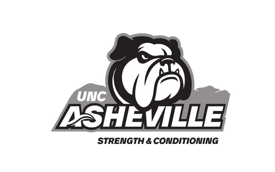 UNC Asheville Bulldog, Strength & Conditioning, grayscale, black text variant, cell 288