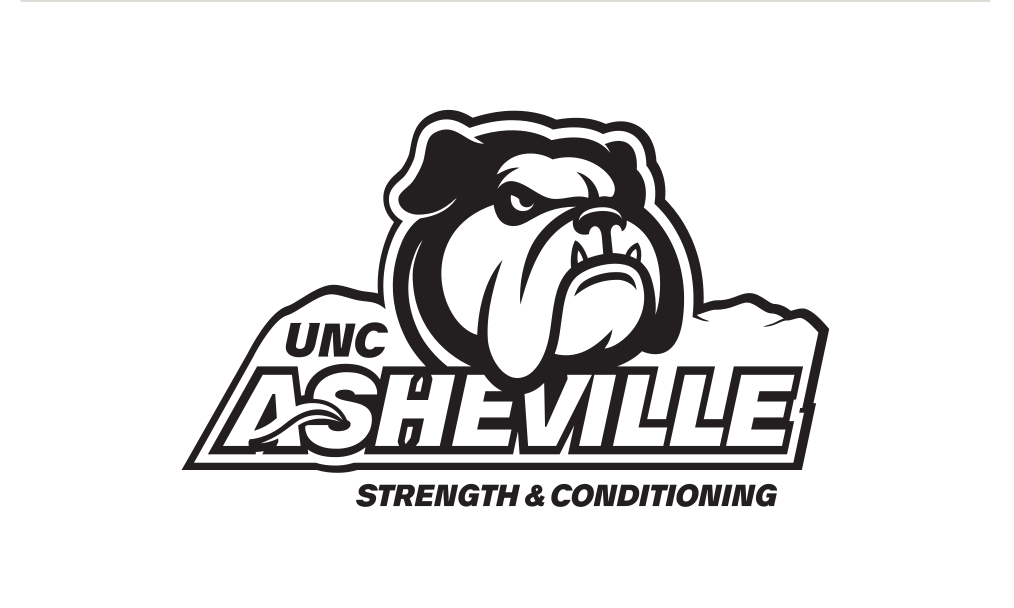 UNC Asheville Bulldog, Strength & Conditioning, black/white, black text variant, cell 289