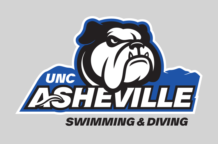 UNC Asheville Bulldog, Swimming & Diving, full color variant, cell 295