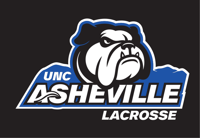 UNC Asheville Lacrosse logo, color on black variant, cell 252