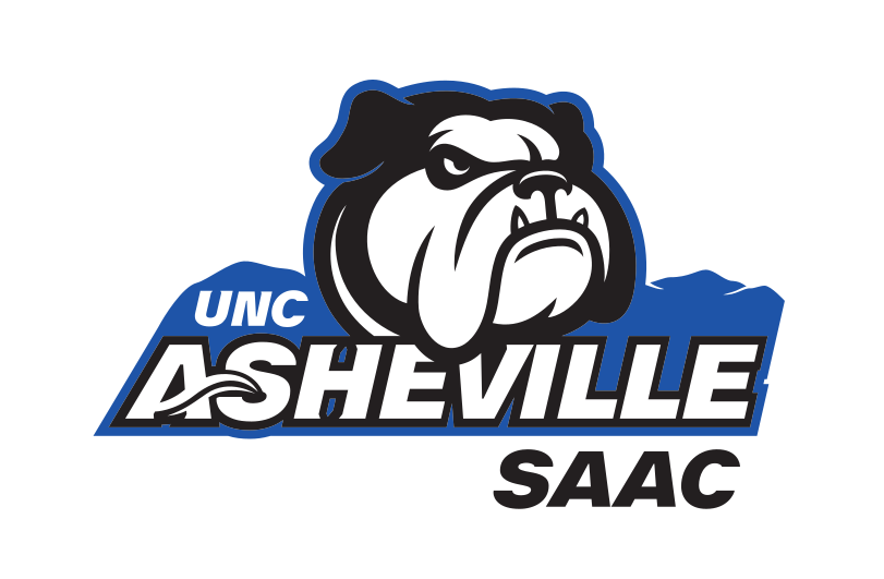 UNC Asheville Bulldog with SAAC wordmark, full color variant, cell 267