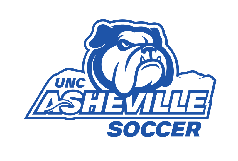 UNC Asheville Bulldog with SOCCER wordmark, blue variant, cell 277