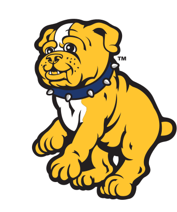 Youth Mark bulldog head, full color variant, cell 15