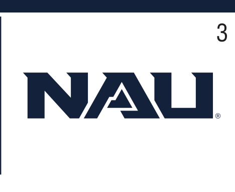NAU lettermark, blue on white variant, cell 3