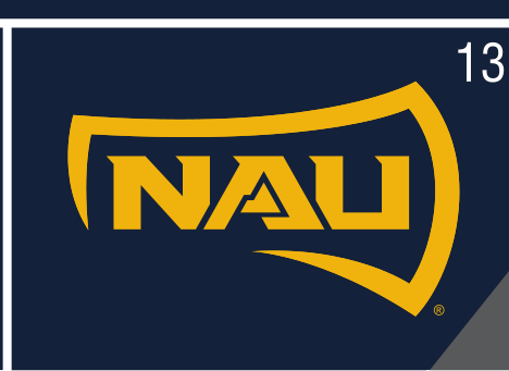 NAU shield mark, gold on blue variant, cell 13