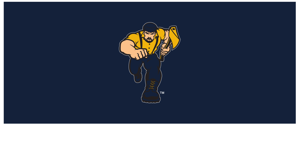 Mascot Louie (embroidery), color on blue variant, cell 42