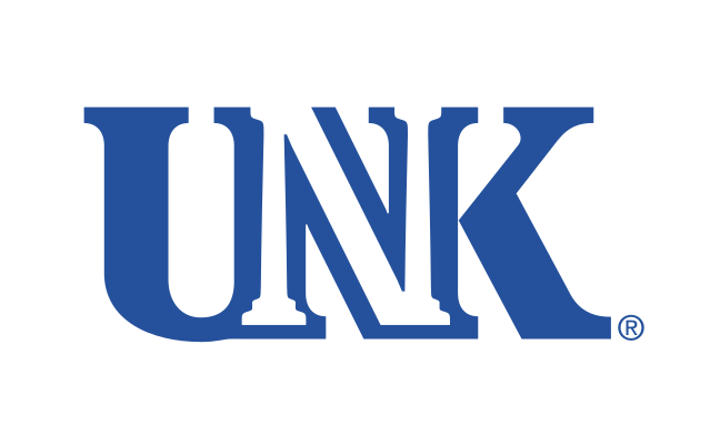UNK lettermark, blue variant, cell 1