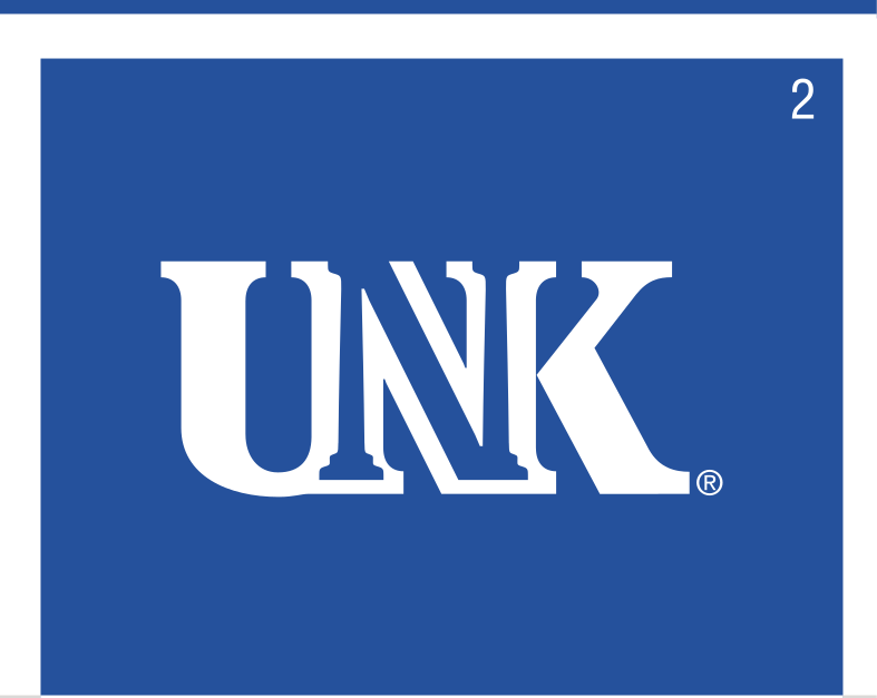 UNK lettermark, white on blue variant, cell 2