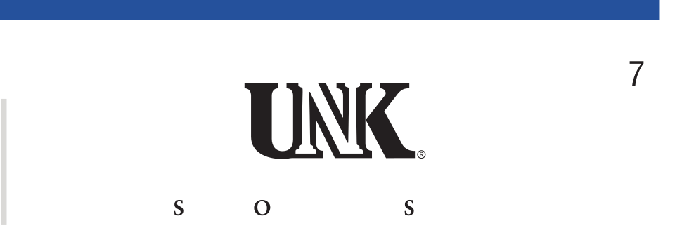 UNK lettermark with wordmark, black variant, cell 7