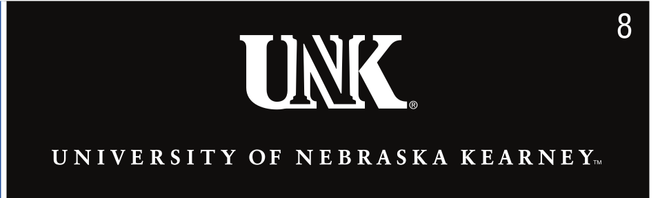 UNK lettermark with wordmark, white on black variant, cell 8