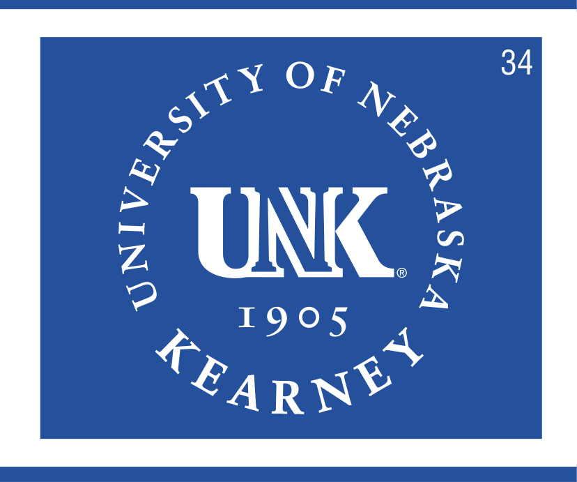 UNK seal, white on blue variant, cell 34