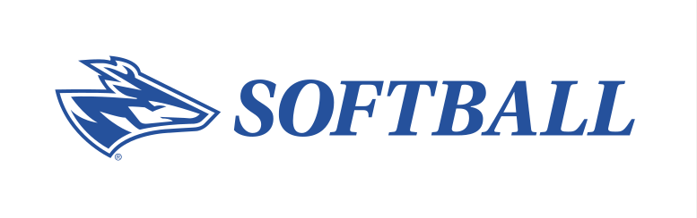 Loper mascot with Softball wordmark, standard variant, cell 138