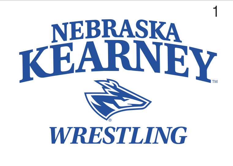 Nebraska Kearney Wrestling logo, standard variant, cell 145