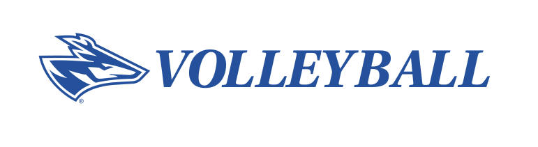 Loper mascot with Volleyball wordmark, standard variant, cell 152