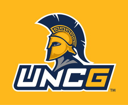 UNCG primary mark, full color on gold variant, cell 3