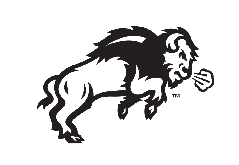 full bison body, black on white variant, cell 9