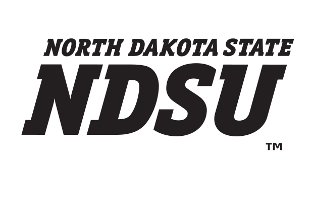 NDSU wordmark, black on white variant, cell 21