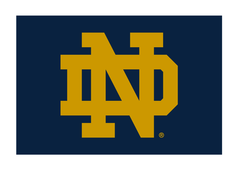ND monogram, gold on navy background variant